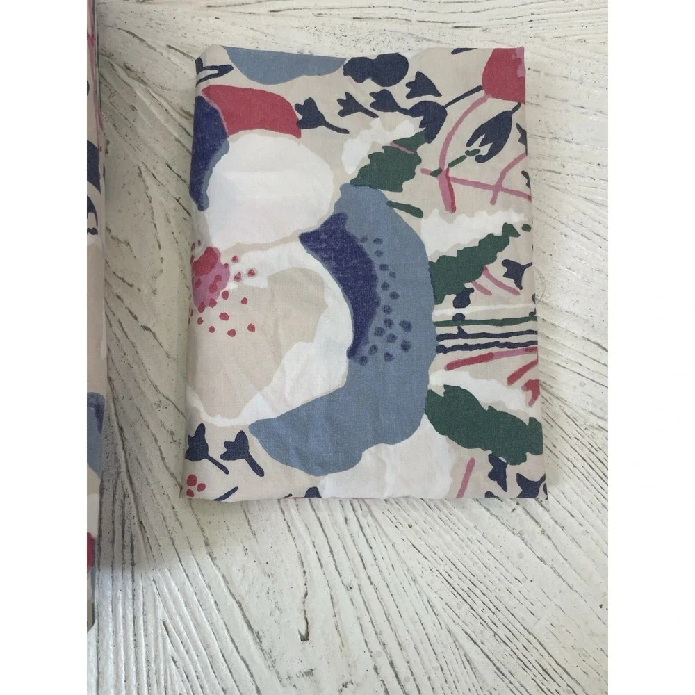 Ralph Lauren Sophie Watercolor Full/Queen Duvet Cover & Pillow Sham Blue Pink